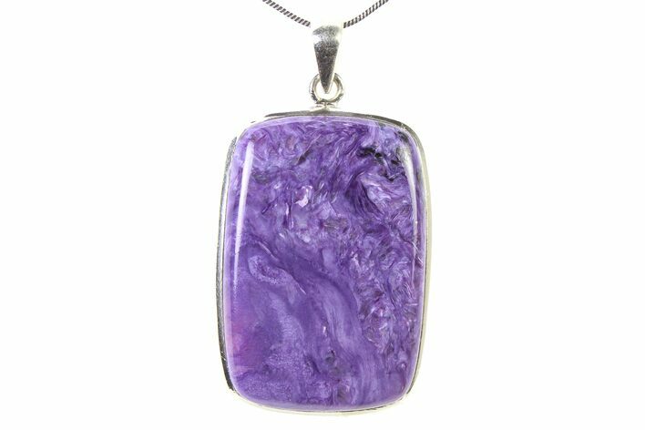Siberian Charoite Pendant (Necklace) - Sterling Silver #321469